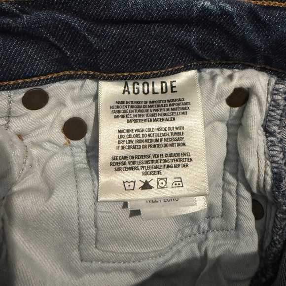 Agolde Button-fly Riley Long Jean - Picture 5 of 6